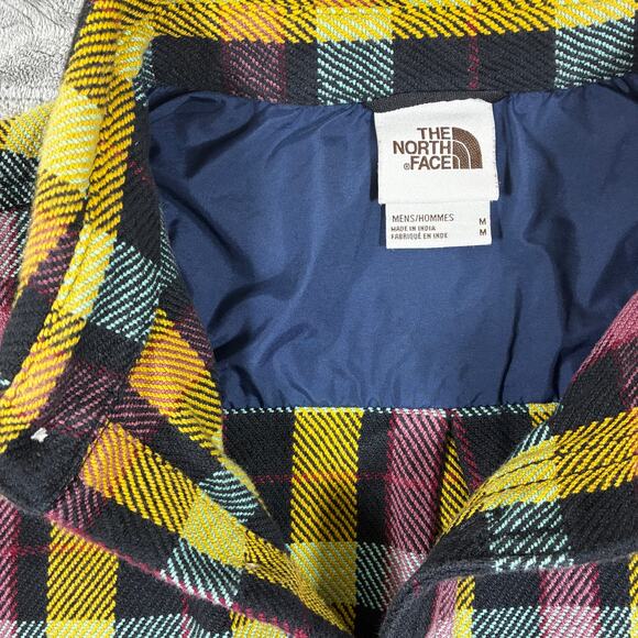 The North Face Mens Plaid Flannel M Twill Thick Heavy Warm Outdoors - Picture 5 of 9